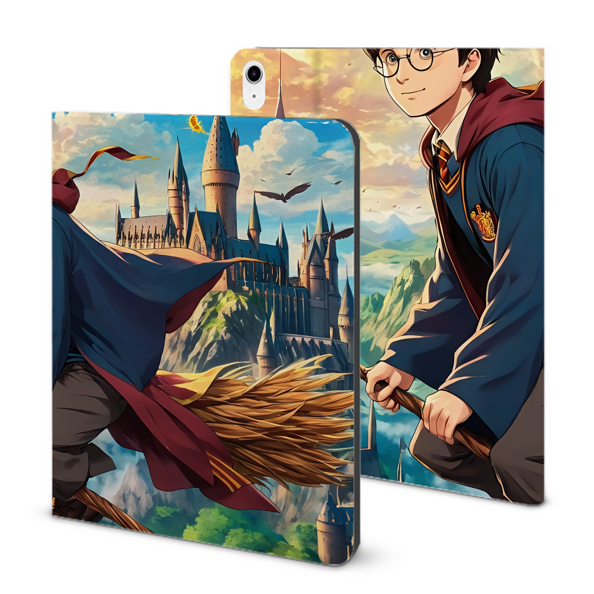 （画像用） Harry Potter ハリー・ポッターシリーズ IPad ケース ブック型 PUレザー TPU 耐衝撃 軽量 薄型 ペン収納なし 全面保護 IPad 各モデル対応